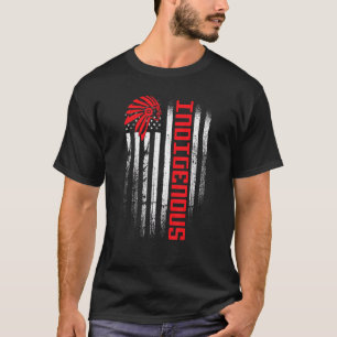 Amerikanische Flagge Indigene Völker Tag Native Am T-Shirt