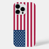 Amerikanische Flagge iPhone Hülle (Rückseite)