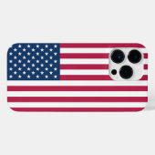 Amerikanische Flagge iPhone Hülle (Rückseite (Horizontal))