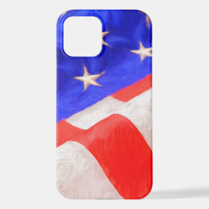 Amerikanische Flagge iPhone 12 Hülle