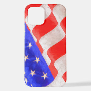 Amerikanische Flagge iPhone 12 Hülle