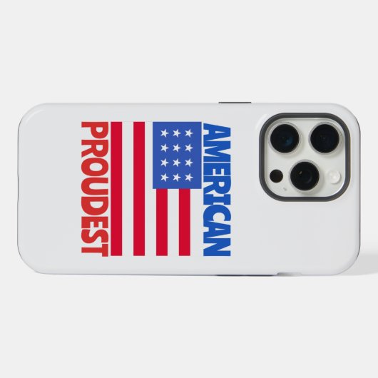 Amerikanische Flagge iPhone Hülle (Rückseite (Horizontal))