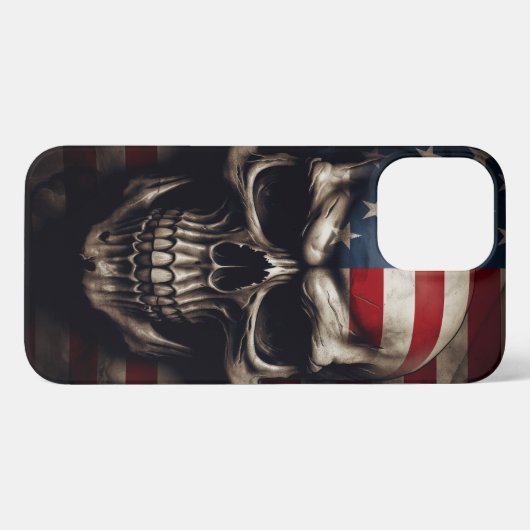 Amerikanische Flagge iPhone Hülle (Rückseite (Horizontal))