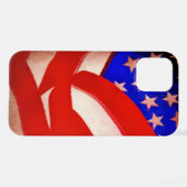 Amerikanische Flagge iPhone Hülle (Rückseite (Horizontal))