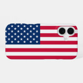 Amerikanische Flagge iPhone-Hülle iPhone 16 Hülle (Rückseite (Horizontal))