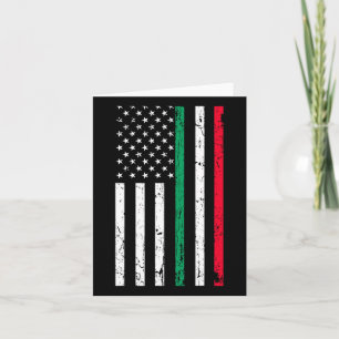 Amerikanische Flagge Italienischer Stolz 4. Juli Karte
