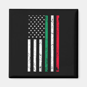 Amerikanische Flagge Italienischer Stolz 4. Juli Magnet