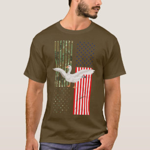 Amerikanische Flagge Jagd Gänse 1 T-Shirt