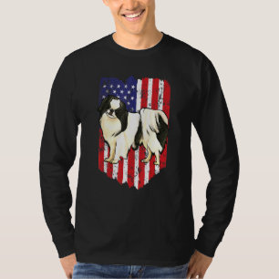 Amerikanische Flagge Japan Chin 4. Juli USA T-Shirt