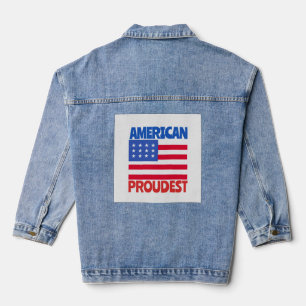 Amerikanische Flagge Jeansjacke