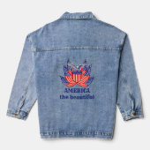 Amerikanische Flagge Jeansjacke (Rückseite)