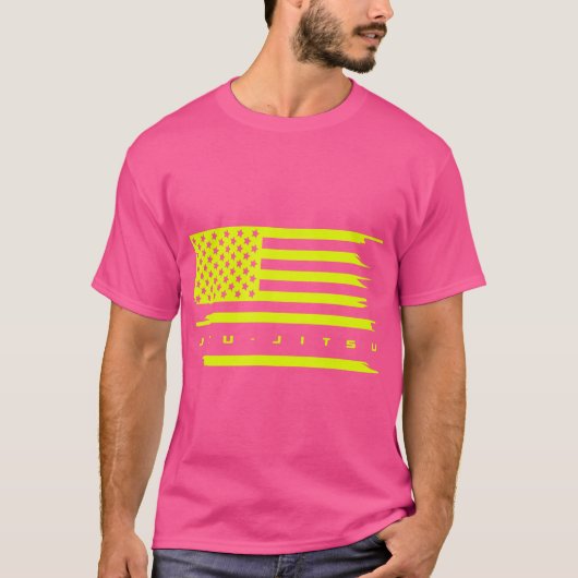 Amerikanische Flagge Jiu - Jitsu Apparel - Jiu Jit T-Shirt (Vorderseite)