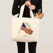 amerikanische Flagge Jumbo Stoffbeutel (Vorderseite (Produkt))