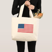 Amerikanische Flagge Jumbo Stoffbeutel (Vorderseite (Produkt))