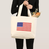 Amerikanische Flagge Jumbo Stoffbeutel (Vorderseite (Produkt))