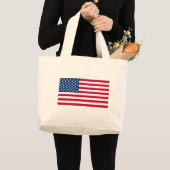 Amerikanische Flagge Jumbo Stoffbeutel (Vorderseite (Produkt))