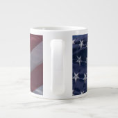 Amerikanische Flagge. Jumbo-Tasse (Rückseite)