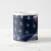 Amerikanische Flagge. Jumbo-Tasse (Vorderseite)