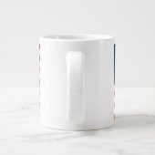 Amerikanische Flagge Jumbo-Tasse (Rückseite)