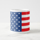 Amerikanische Flagge Jumbo-Tasse (Vorderseite)