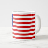 Amerikanische Flagge Jumbo-Tasse (Vorderseite Rechts)