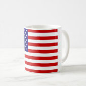 Amerikanische Flagge Kaffeetasse (VorderseiteRechts)