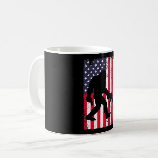 Amerikanische Flagge Kaffeetasse (Vorderseite Links)