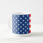 Amerikanische Flagge Kaffeetasse (Vorderseite Links)