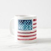 Amerikanische Flagge Kaffeetasse (Vorderseite Links)