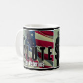 Amerikanische Flagge Kaffeetasse (Vorderseite Links)