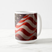 Amerikanische Flagge Kaffeetasse (VorderseiteRechts)