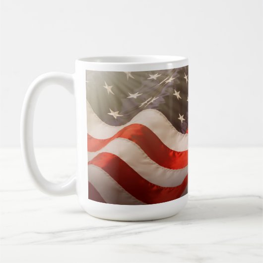 Amerikanische Flagge Kaffeetasse (Links)
