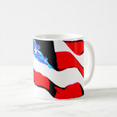 Amerikanische Flagge Kaffeetasse (VorderseiteRechts)