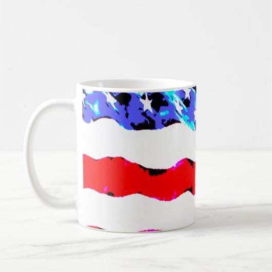 Amerikanische Flagge Kaffeetasse (Links)