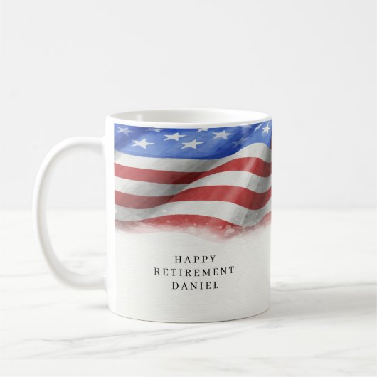 Amerikanische Flagge Kaffeetasse (Links)