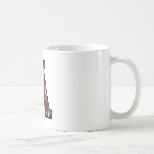 Amerikanische Flagge. Kaffeetasse (Rechts)