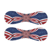 Amerikanische Flagge Kaleidoskop Abstrakt 1 Baseball (Paneele)