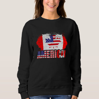Amerikanische Flagge Kanadische Flagge Kanada Sweatshirt