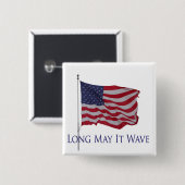 amerikanische Flagge, kann es Knopf lang Button (Vorne & Hinten)