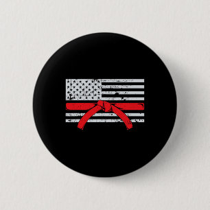Amerikanische Flagge Karate-Geschenk Tae Kwon Do K Button