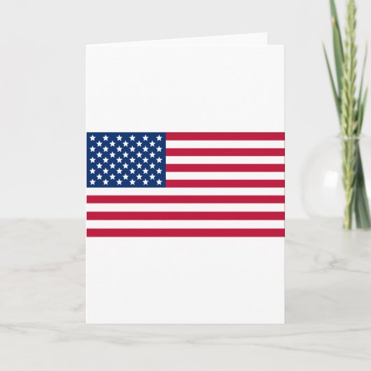 Amerikanische Flagge Karte (Vorderseite)