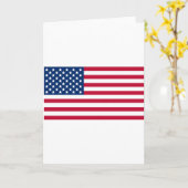 Amerikanische Flagge Karte (Gelbe Blume)