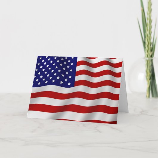 Amerikanische Flagge Karte (Vorderseite)