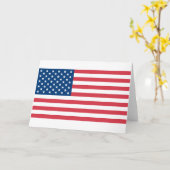 Amerikanische Flagge Karte (Gelbe Blume)