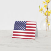 Amerikanische Flagge Karte (Gelbe Blume)