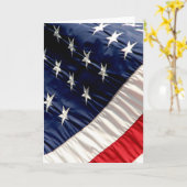 AMERIKANISCHE FLAGGE KARTE (Gelbe Blume)