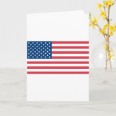 Amerikanische Flagge Karte (Gelbe Blume)