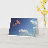 Amerikanische Flagge Karte (Gelbe Blume)