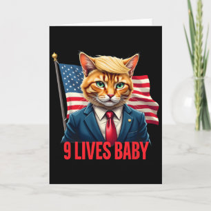 Amerikanische Flagge Katze In Suite Donald Trump N Karte