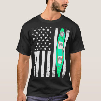 Amerikanische Flagge Kayak Sports Patriotic Kayaki T-Shirt